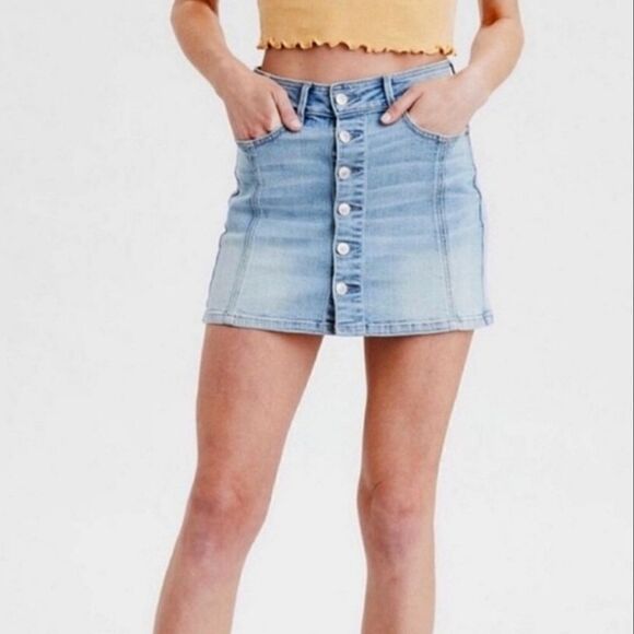 American eagle button up mini skirt  - Picture 1 of 8
